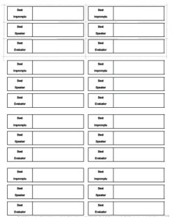 Voting Slips (Qty 384) – Speakers League